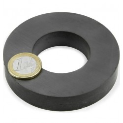 Prstenasti feritni magnet 80x15mm (40mm rupa), Y35, 9,5 kg