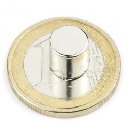 Kruzni neodijumski magnet Fi 8x8mm 2,5 KG